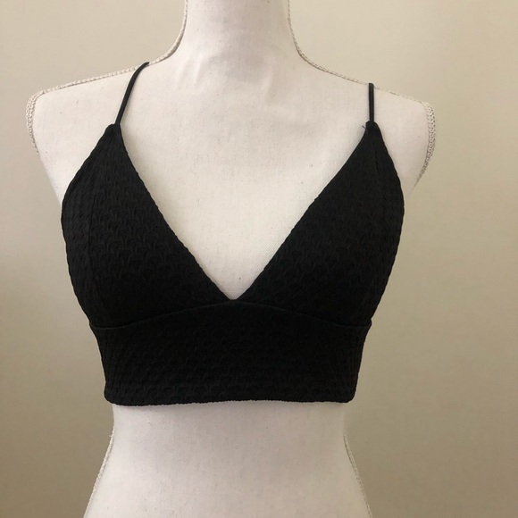 H&M Other - h&m black bralette top w/ adjustable straps